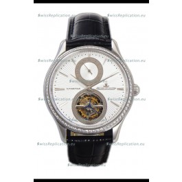 Jaeger LeCoultre Master Ultra-Thin Tourbillon White Dial Stainless Steel Casing