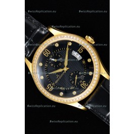 Jaeger LeCoultre Master Control Yellow Gold Swiss Replica Watch 