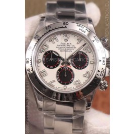 Rolex Cosmograph Daytona 116509 White Dial Cal.4130 Movement - 904L Steel Watch