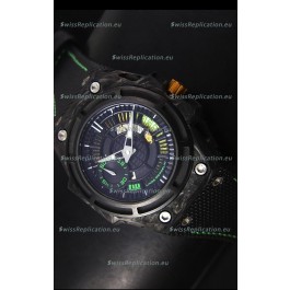 Linde Werdelin Spidolite II Swiss Replica Watch in Green Forged Carbon Case