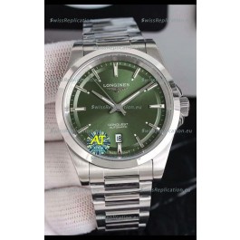 Longines Conquest Automatic Green Dial Automatic Watch in Steel Casing