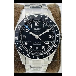Longines Spirit ZULU Time 1:1 Mirror Replica Watch in 904L Steel Casing - Swiss L844.4 Automatic Movement