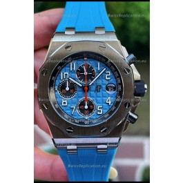 Audemars Piguet Royal Oak Offshore Blue Dial Chronograph 1:1 Mirror Replica Watch - 904L Steel 