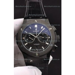 Hublot Classic Fusion Chronograph Ceramic Casing/Bezel Carbon Dial 1:1 Mirror Replica Watch 