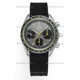 Omega Speedmaster Racing 904L Steel Chronograph 1:1 Mirror Replica in Grey Dial