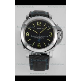Panerai Luminor Base Logo PAM00774 Black Dial 1:1 Mirror Quality - 904L Steel in Canvas Strap 