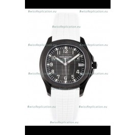 Patek Philippe Aquanaut 5167 Black Venom Edition 1:1 Mirror Replica Watch - White Strap