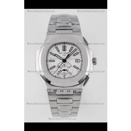 Patek Philippe Nautilus 5980/1A 904L Steel Case in White Dial - 1:1 Mirror Replica