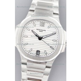 Patek Philippe Nautilus 7118/1A White Dial 1:1 Mirror Swiss Replica Watch in 904L Steel 