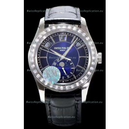 Patek Philippe 5205-001 Complications MoonPhase Blue Dial 1:1 Mirror Swiss Replica Watch