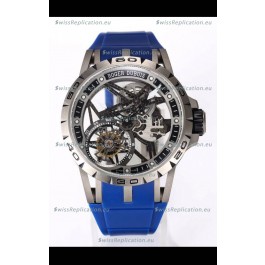 Roger Dubuis Excalibur Spider Flying Tourbillon Skeleton Titanium Casing 45MM 1:1 Mirror Swiss Watch