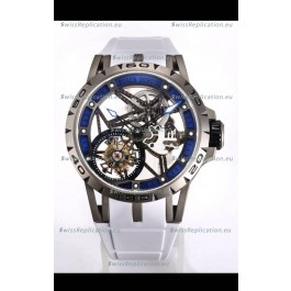 Roger Dubuis Excalibur Spider Flying Tourbillon Skeleton Titanium Casing 45MM 1:1 Mirror Swiss Watch