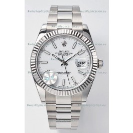 Rolex Datejust Cal.3235 Movement Swiss Watch 1:1 Mirror Replica 904L Steel 41MM - White Dial 