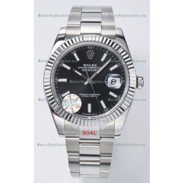 Rolex Datejust Cal.3235 Movement Swiss Watch 1:1 Mirror Replica 904L Steel 41MM - Black Dial 