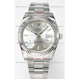 Rolex Datejust Cal.3235 Movement Swiss Watch 1:1 Mirror Replica 904L Steel 41MM - Steel Dial 