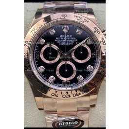 Rolex Cosmograph Daytona M116505 Rose Gold Original Cal.4130 Movement - 904L Steel Watch