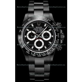 Rolex Daytona Blaken 1:1 Swiss Mirror Replica Black Dial Cal.4130 Movement (WITH BOX) 