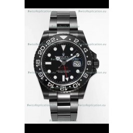 Rolex GMT Masters II REF.126710BLRO BLAKEN Swiss Replica - 904L Steel in DLC Coating