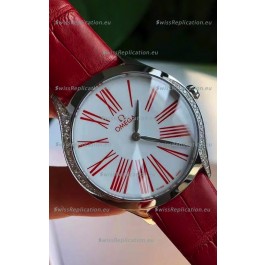 Omega De Ville Tresor Edition Swiss Quartz Watch 36MM Steel Casing White Dial