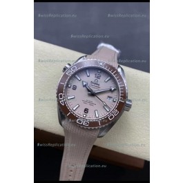 Omega Seamaster Planet Ocean 600M 43.50 MM Steel Casing with Beige Dial 1:1 Mirror Replica