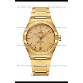 Omega Co-Axial Constellation Yellow Gold Meteorite Dial 1:1 Mirror Replica 41MM