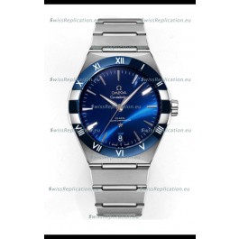 Omega Co-Axial Constellation Stainless White Blue Dial 1:1 Mirror Replica 41MM