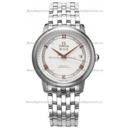 Omega De Ville Co-Axial Chronometer 36.8MM Swiss Replica Watch in White Dial