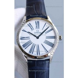 Omega De Ville Tresor Edition Swiss Quartz Watch 36MM Steel Casing White Dial