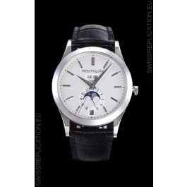 Patek Philippe Annual Calendar 5396-012 Complications Swiss Replica Watch in White Dial