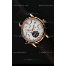 Patek Philippe Japanese Tourbillon Replica Watch in Pink Gold Case