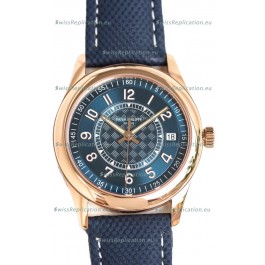 Patek Philippe Calatrava 6007R Blue Dial Rose Gold 1:1 Mirror Replica Watch