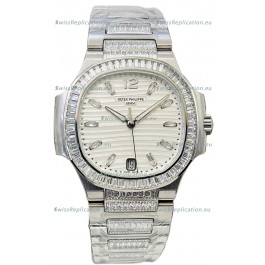 Patek Philippe Nautilus 7118 35MM 1:1 Stainless Steel White Dial 1:1 Mirror Replica Watch