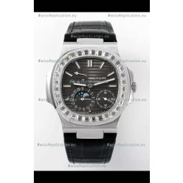 Patek Philippe Nautilus 5712/1A 1:1 Quality Swiss Replica Watch in Grey Dial