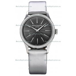 Patek Philippe Calatrava 4997 Ladies Steel Case Grey Dial with Swiss Automatic Movement Watch