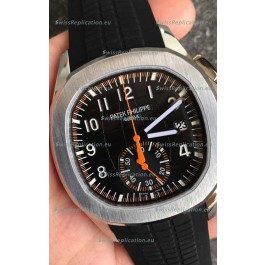 Patek Philippe Aquanaut 5968 Chronograph Steel Casing Orange Hands Watch in Swiss Automatic Movement