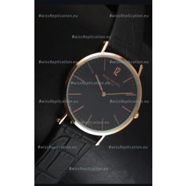 Patek Philippe Calatrava Ulta-Thin Swiss Quartz Watch Rose Gold Case
