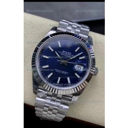Rolex Datejust Cal.3235 Movement 1:1 Mirror Replica 904L Steel 41MM - Blue Fluted Motif Dial