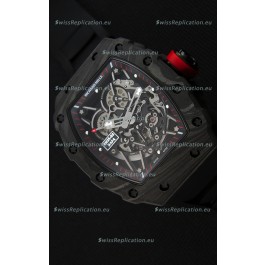 Richard Mille RM35-2 Rafael Nadal Forged Carbon Case with Black Rubber Strap