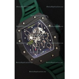Richard Mille RM35-02 Rafael Nadal Forged Carbon Case with Green Strap 