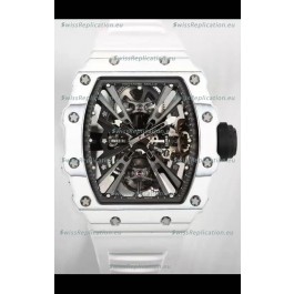 Richard Mille RM12-01 White Carbon Fiber Case Genuine Tourbillon Movement 1:1 Mirror Replica Watch