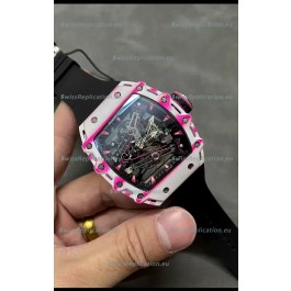 Richard Mille RM38-02 White Carbon Fiber Bubba Watson Genuine Tourbillon Movement 1:1 Mirror Replica