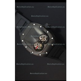 Richard Mille RM053 Tourbillon Pablo Mac Donough Swiss Replica Watch in PVD Case Black Strap