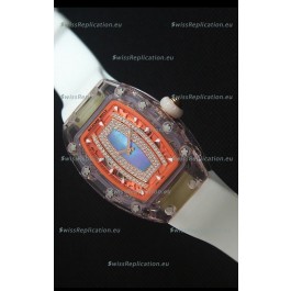 Richard Mille RM07-02 Sapphir Ladies Swiss Replica Watch in Blue Pearl Dial 