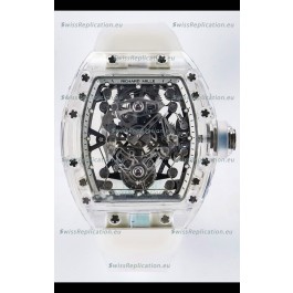 Richard Mille Super Clone 56-01 Transparent Sapphires Casing with Genuine Tourbillon Watch