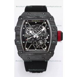Richard Mille RM35-01 Rafael Nadal Carbon Fiber Casing with Genuine Tourbillon Super Clone Watch