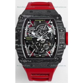 Richard Mille RM35-02 Rafael Nadal Carbon Fiber Casing with Genuine Tourbillon Super Clone Watch