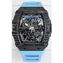 Richard Mille RM35-02 Rafael Nadal Carbon Fiber Casing with Genuine Tourbillon Super Clone Watch