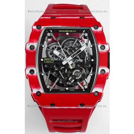 Richard Mille RM35-02 Rafael Nadal Carbon Fiber Casing with Genuine Tourbillon Super Clone Watch