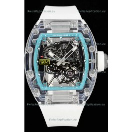 Richard Mille RM35-01 Rafael Nadal Transparent Sapphires Casing with Genuine Tourbillon Super Clone Watch