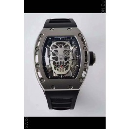Richard Mille RM052 Skull Genuine Tourbillon Edition Watch in Titanium Casing 
